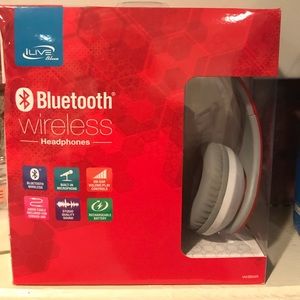 Bluetooth Wireless Headphones Red